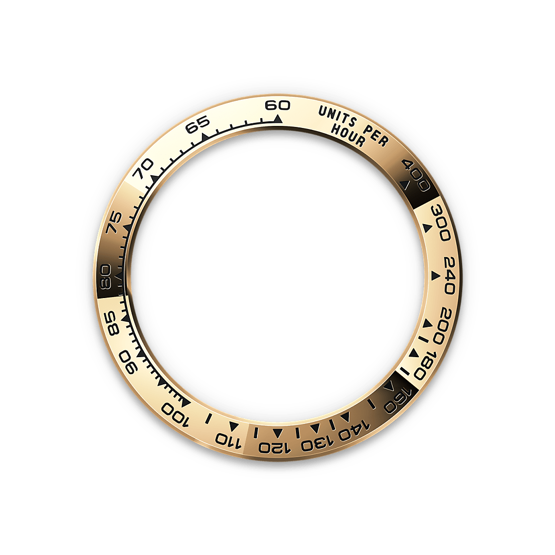 Rolex Cosmograph Daytona, Rolesor gelb (Kombination aus Edelstahl Oystersteel und Gelbgold), M126503-0001 – Goldschmiede Hofacker – Rolex Lünette