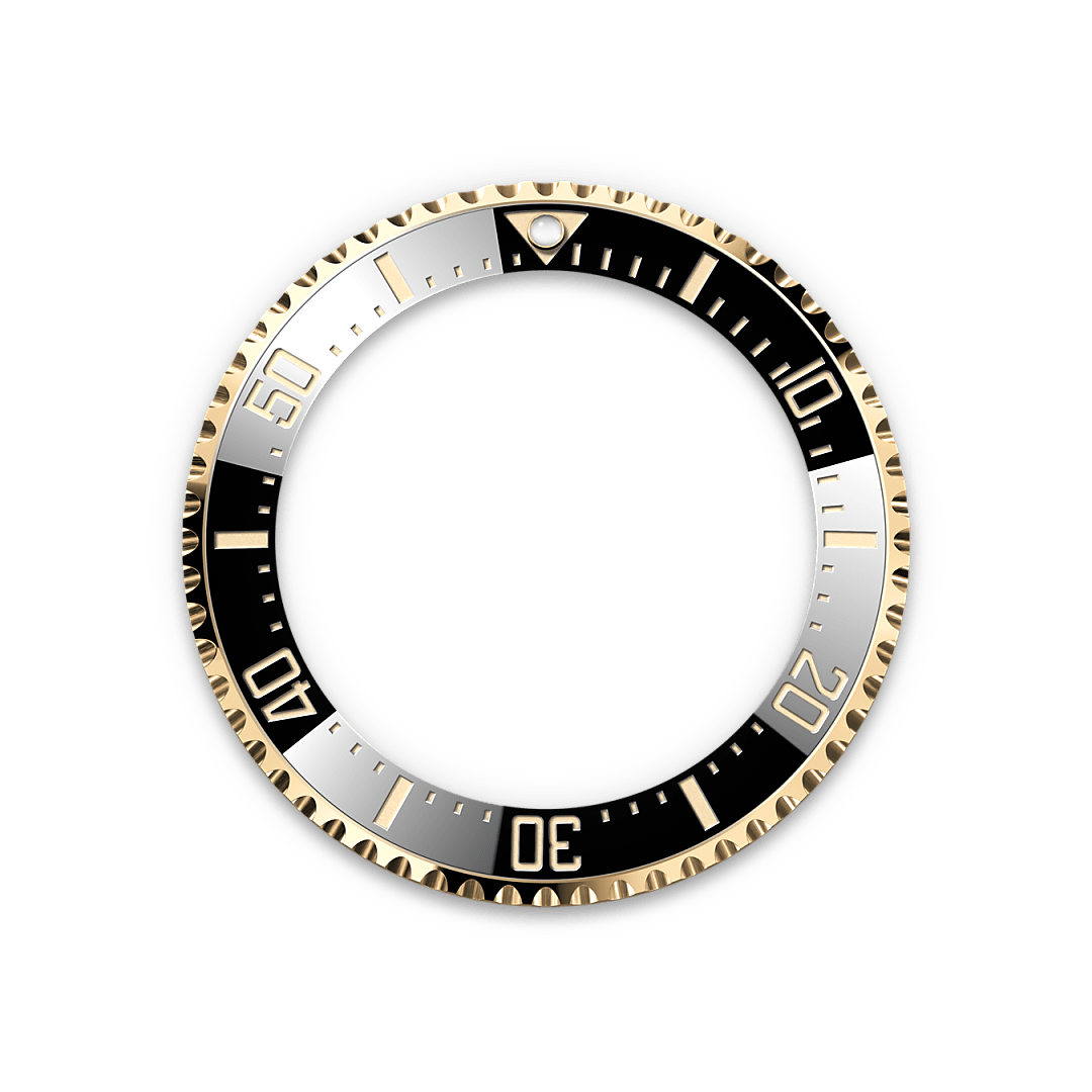 Rolex Sea-Dweller, Rolesor gelb (Kombination aus Edelstahl Oystersteel und Gelbgold), M126603-0001 – Goldschmiede Hofacker – Rolex Lünette