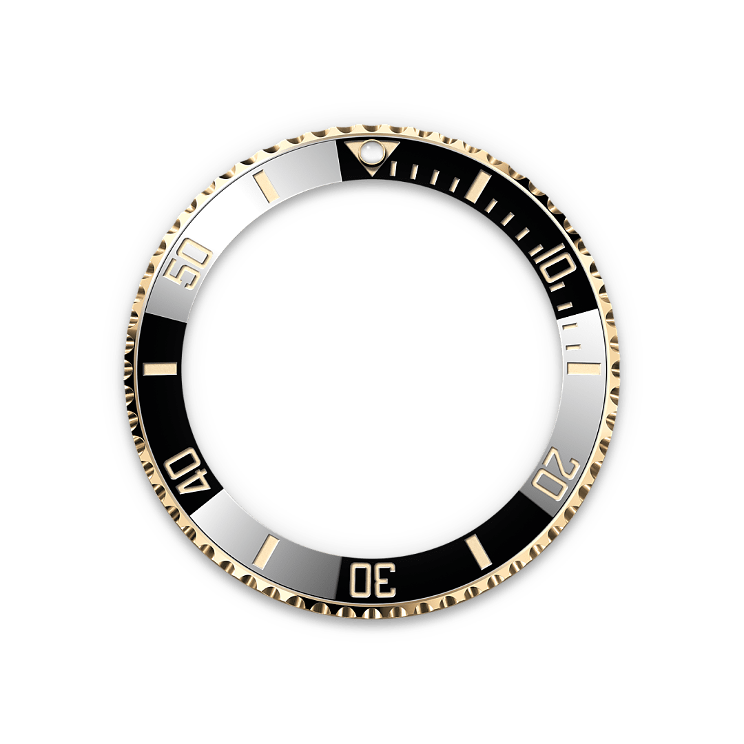 Rolex Submariner Date, Rolesor gelb (Kombination aus Edelstahl Oystersteel und Gelbgold), M126613LN-0002 – Goldschmiede Hofacker – Rolex Lünette