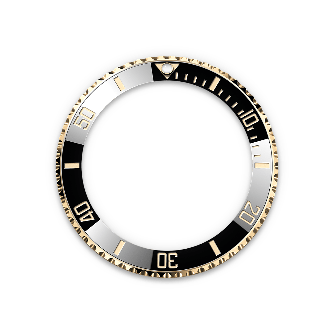 Rolex Submariner Date, 18 Karat Gelbgold, M126618LN-0002 – Goldschmiede Hofacker – Rolex Lünette