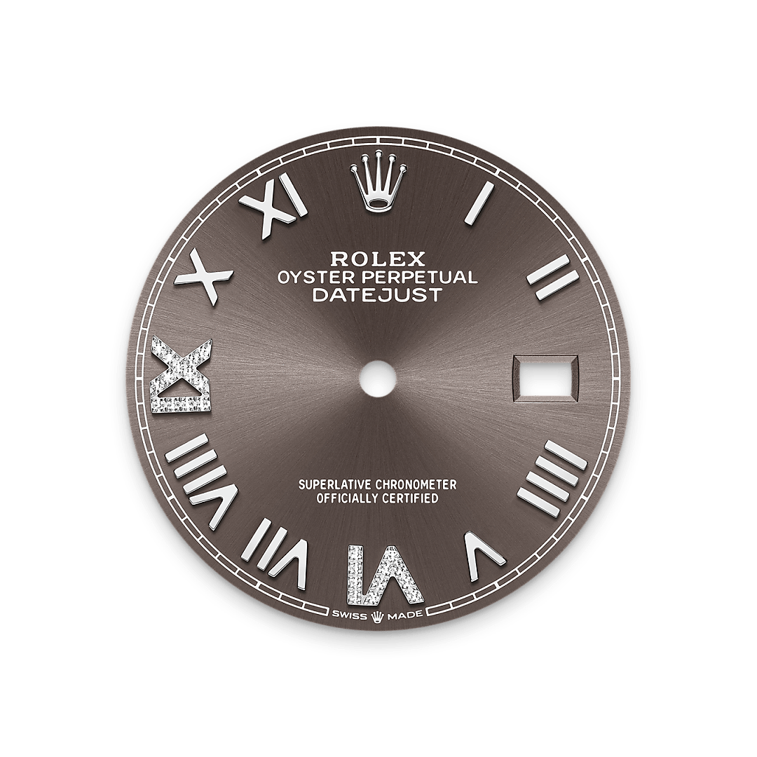 Rolex Datejust 36, Rolesor weiß (Kombination aus Edelstahl Oystersteel und Weißgold), M126234-0071 – Goldschmiede Hofacker – Rolex Zifferblatt