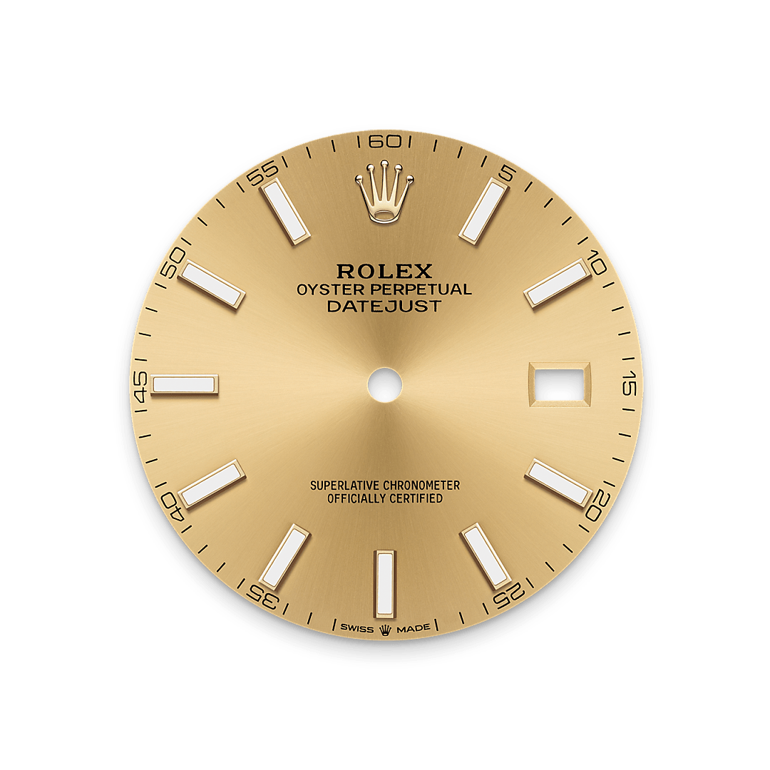 Rolex Datejust 41, Rolesor gelb (Kombination aus Edelstahl Oystersteel und Gelbgold), M126333-0010 – Goldschmiede Hofacker – Rolex Zifferblatt