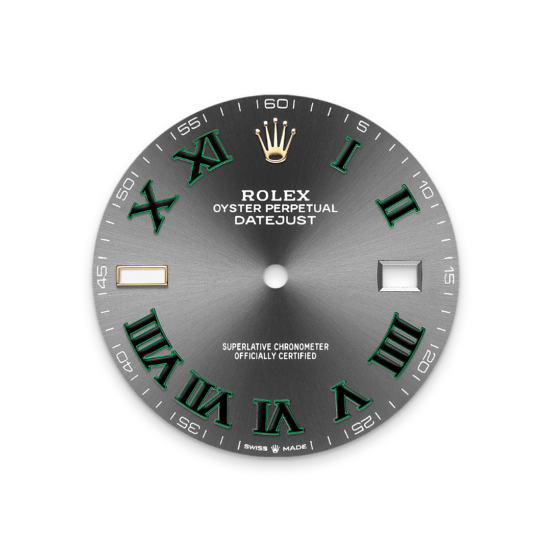 Rolex Datejust 41, Rolesor gelb (Kombination aus Edelstahl Oystersteel und Gelbgold), M126333-0019 – Goldschmiede Hofacker – Rolex Zifferblatt