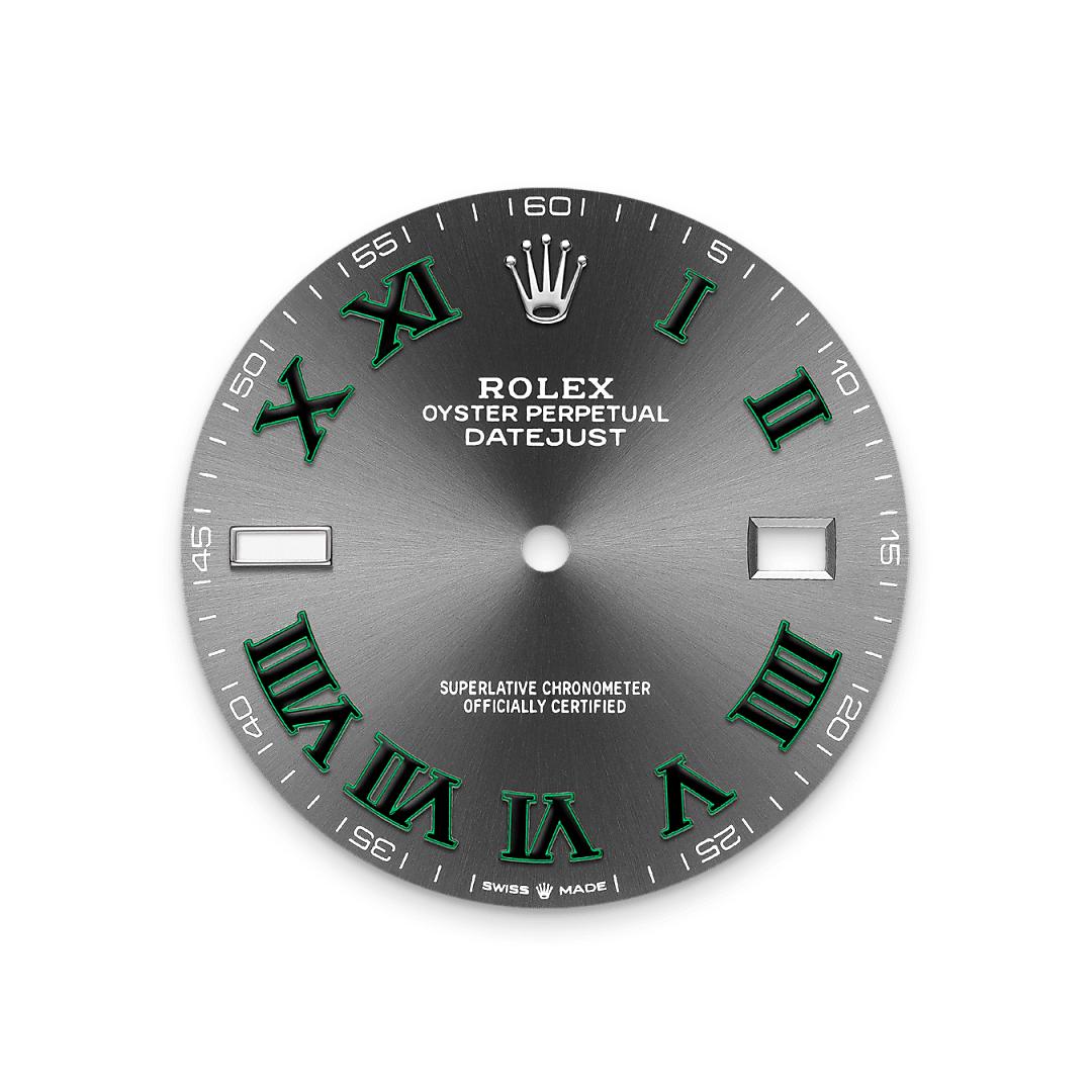 Rolex Datejust 41, Rolesor weiß (Kombination aus Edelstahl Oystersteel und Weißgold), M126334-0022 – Goldschmiede Hofacker – Rolex Zifferblatt