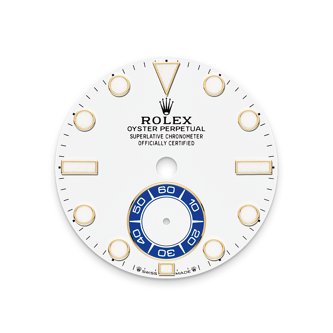 Rolex Yacht-Master II, 18 Karat Gelbgold, M126688-0001 – Goldschmiede Hofacker – Rolex Zifferblatt