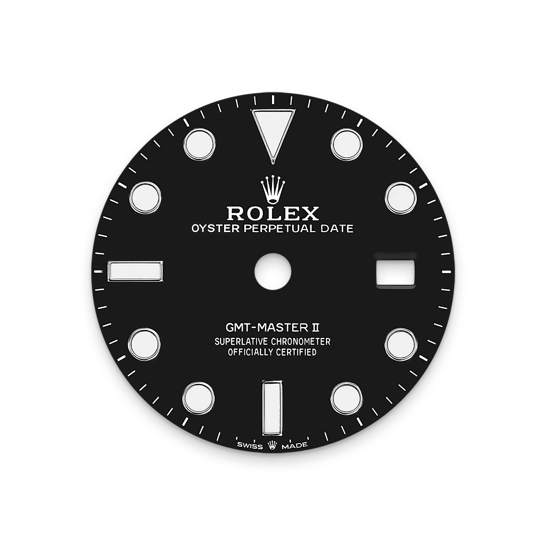 Rolex GMT-Master II, Edelstahl Oystersteel, M126710BLNR-0003 – Goldschmiede Hofacker – Rolex Zifferblatt