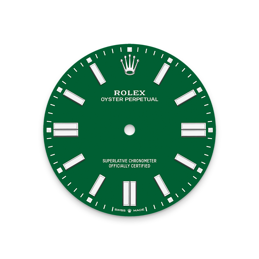 Rolex Oyster Perpetual 41, Edelstahl Oystersteel, M134300-0004 – Goldschmiede Hofacker – Rolex Zifferblatt