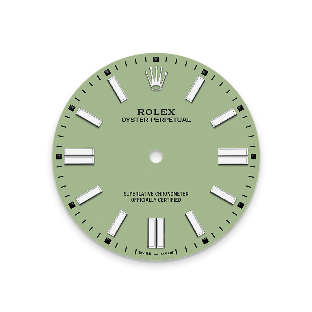 Rolex Oyster Perpetual 41, Edelstahl Oystersteel, M134300-0006 – Goldschmiede Hofacker – Rolex Zifferblatt