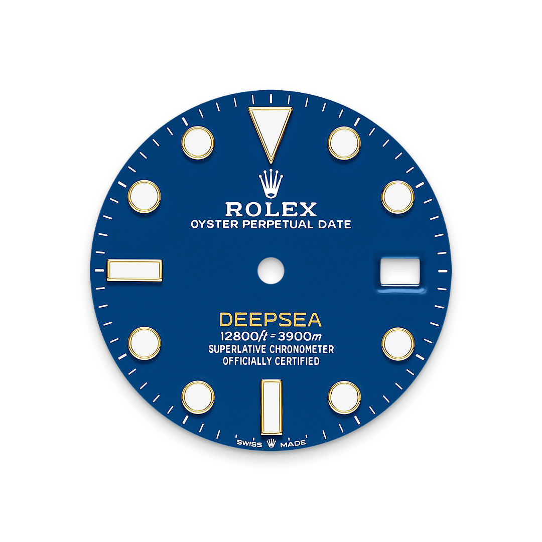 Rolex Rolex Deepsea, 18 Karat Gelbgold, M136668LB-0001 – Goldschmiede Hofacker – Rolex Zifferblatt