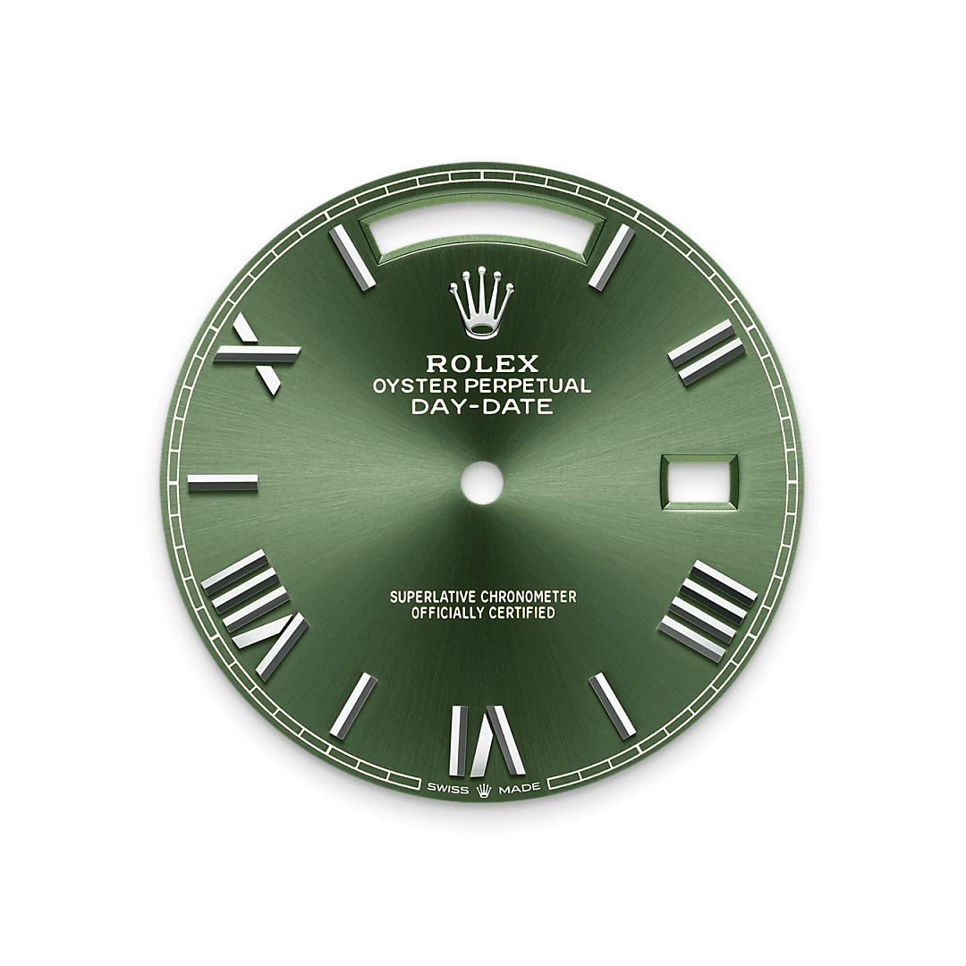 Rolex Day-Date 40, Platin, M228396TBR-0020 – Goldschmiede Hofacker – Rolex Zifferblatt