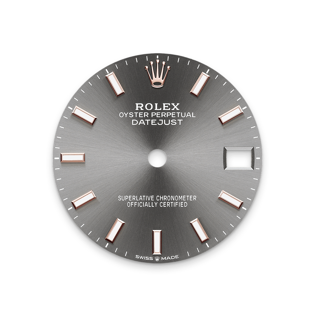 Rolex Datejust 31, Rolesor Everose (Kombination aus Edelstahl Oystersteel und Everose-Gold), M278241-0018 – Goldschmiede Hofacker – Rolex Zifferblatt