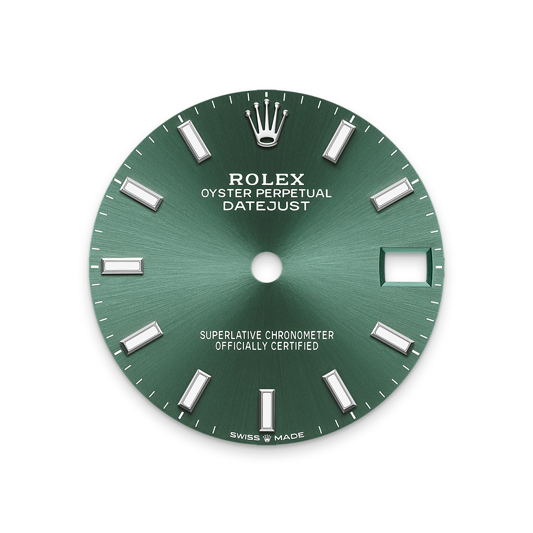 Rolex Datejust 31, Rolesor weiß (Kombination aus Edelstahl Oystersteel und Weißgold), M278274-0018 – Goldschmiede Hofacker – Rolex Zifferblatt