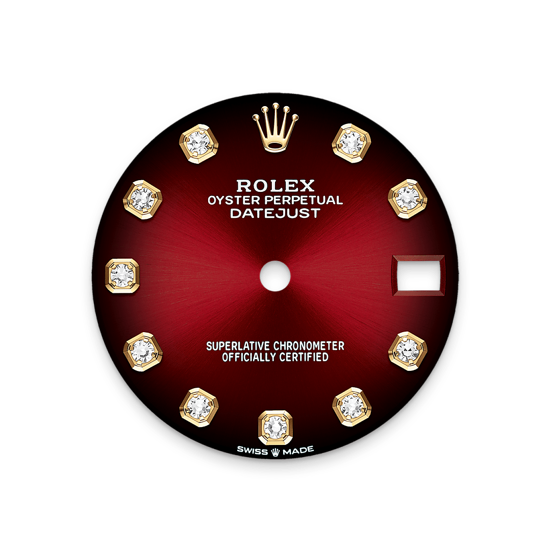 Rolex Datejust 31, 18 Karat Gelbgold, M278288RBR-0041 – Goldschmiede Hofacker – Rolex Zifferblatt