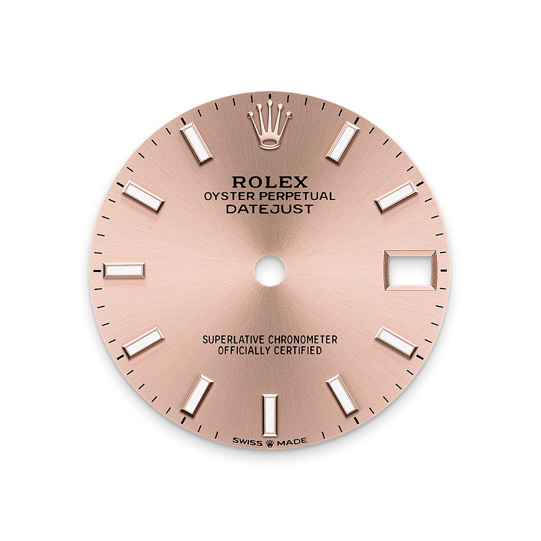 Rolex Datejust 31, Rolesor Everose (Kombination aus Edelstahl Oystersteel und Everose-Gold), M278381RBR-0010 – Goldschmiede Hofacker – Rolex Zifferblatt