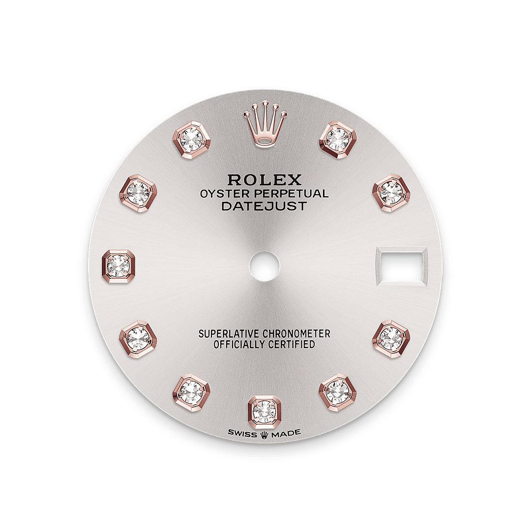 Rolex Datejust 31, Rolesor Everose (Kombination aus Edelstahl Oystersteel und Everose-Gold), M278381RBR-0015 – Goldschmiede Hofacker – Rolex Zifferblatt