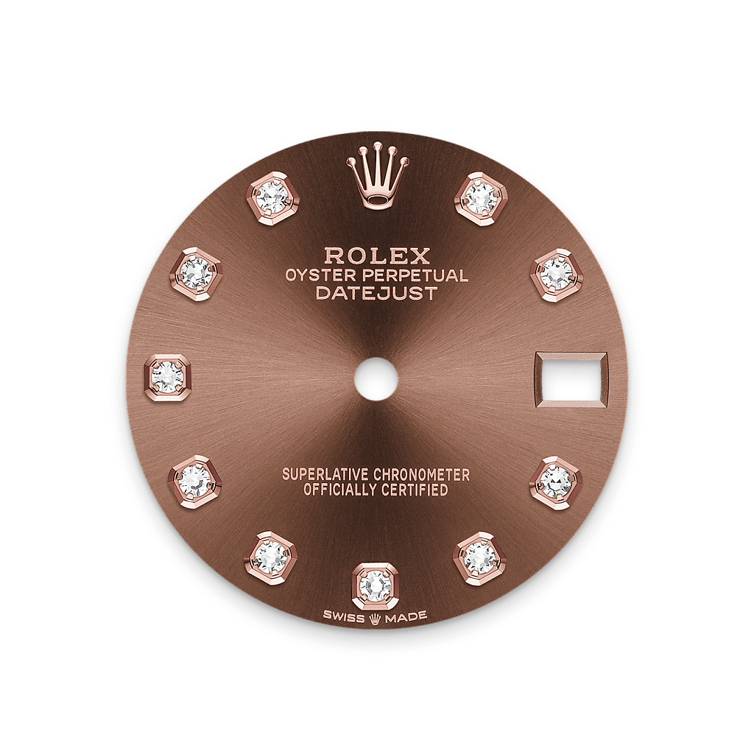 Rolex Datejust 31, Rolesor Everose (Kombination aus Edelstahl Oystersteel und Everose-Gold), M278381RBR-0027 – Goldschmiede Hofacker – Rolex Zifferblatt
