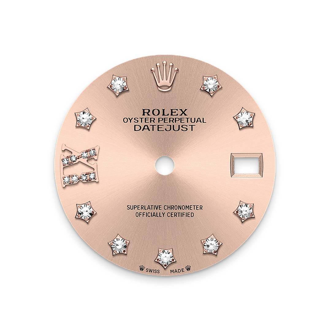 Rolex Lady-Datejust, Rolesor Everose (Kombination aus Edelstahl Oystersteel und Everose-Gold), M279171-0028 – Goldschmiede Hofacker – Rolex Zifferblatt