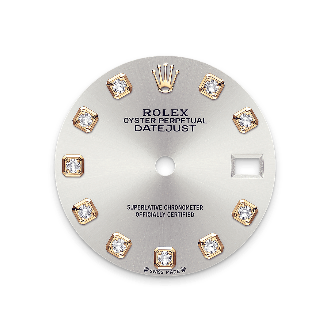 Rolex Lady-Datejust, Rolesor gelb (Kombination aus Edelstahl Oystersteel und Gelbgold), M279173-0007 – Goldschmiede Hofacker – Rolex Zifferblatt