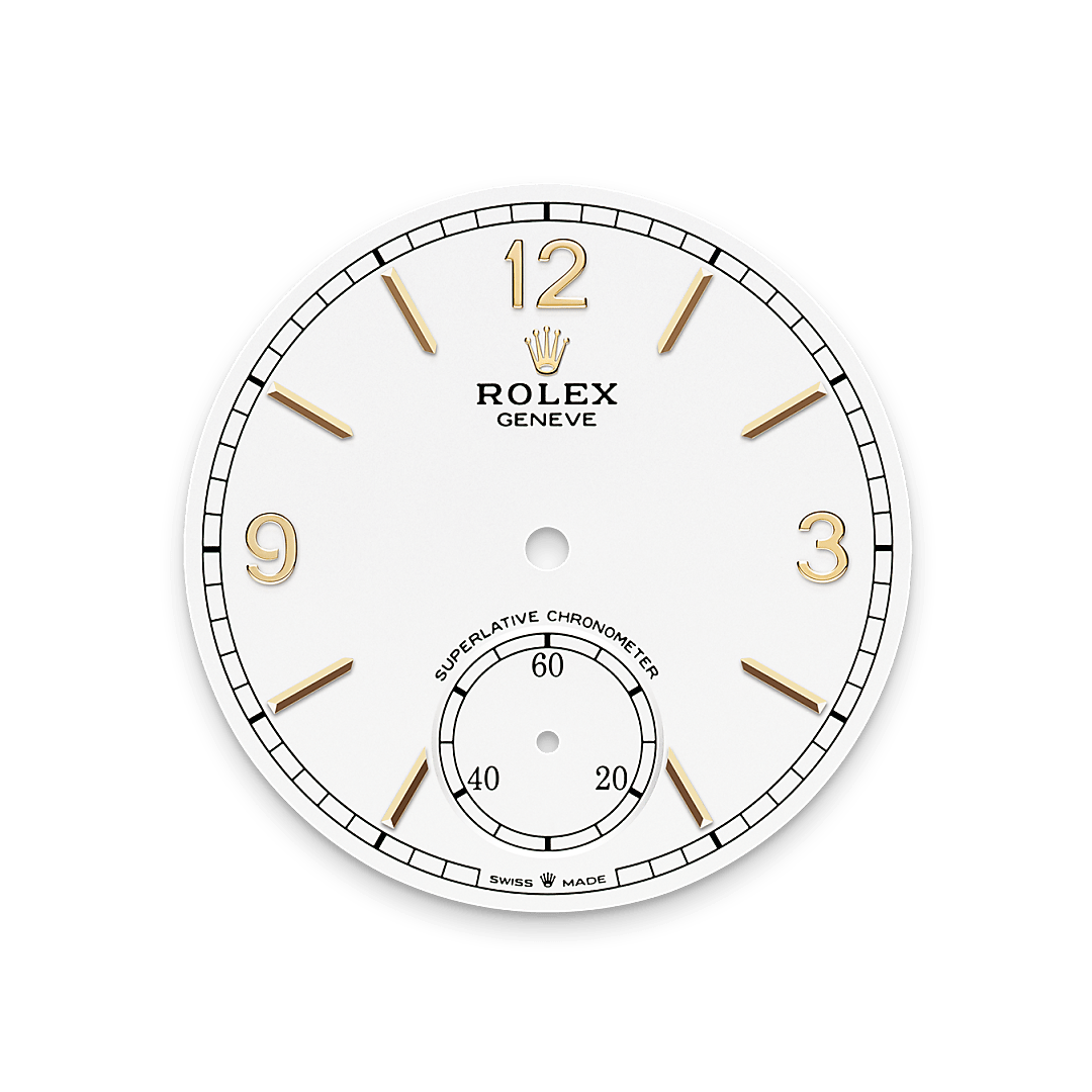Rolex 1908, 18 Karat Gelbgold, M52508-0008 – Goldschmiede Hofacker – Rolex Zifferblatt