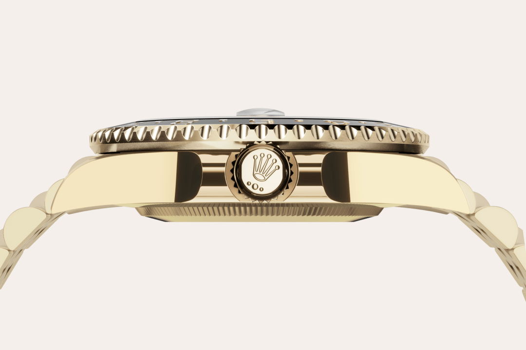 Rolex GMT-Master II, 18 Karat Gelbgold, M126718GRNR-0001 – Goldschmiede Hofacker – Detailansicht 14