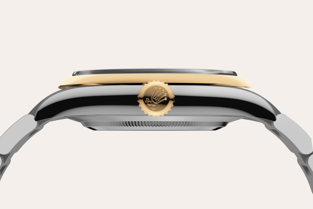 Rolex Oyster Perpetual 41, Rolesor gelb (Kombination aus Edelstahl Oystersteel und Gelbgold), M134303-0001 – Goldschmiede Hofacker – Detailansicht 13