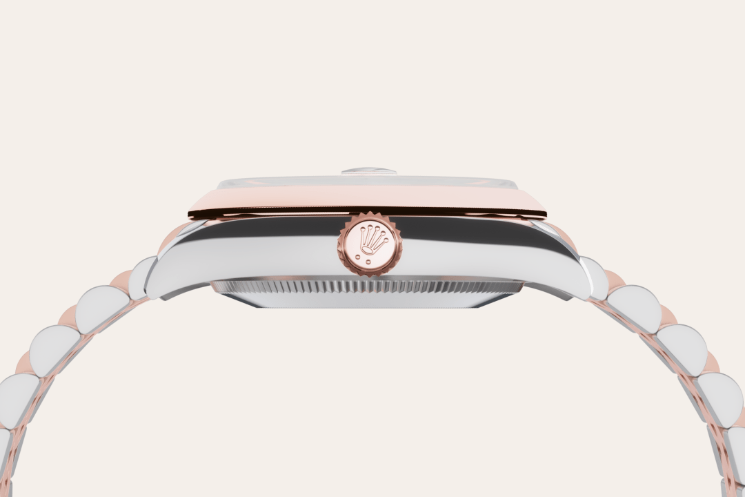 Rolex Datejust 31, Rolesor Everose (Kombination aus Edelstahl Oystersteel und Everose-Gold), M278241-0018 – Goldschmiede Hofacker – Detailansicht 13