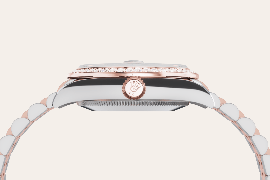 Rolex Datejust 31, Rolesor Everose (Kombination aus Edelstahl Oystersteel und Everose-Gold), M278381RBR-0010 – Goldschmiede Hofacker – Detailansicht 14