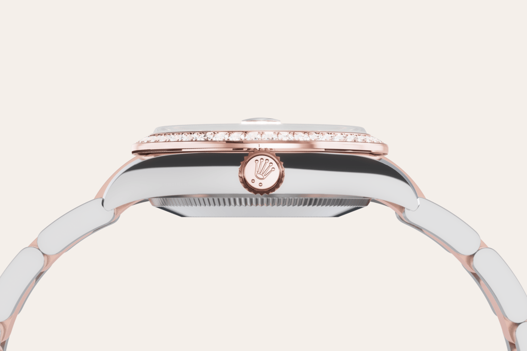 Rolex Datejust 31, Rolesor Everose (Kombination aus Edelstahl Oystersteel und Everose-Gold), M278381RBR-0027 – Goldschmiede Hofacker – Detailansicht 14