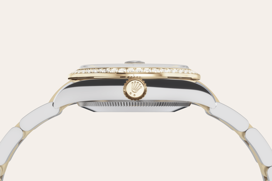 Rolex Datejust 31, Rolesor gelb (Kombination aus Edelstahl Oystersteel und Gelbgold), M278383RBR-0017 – Goldschmiede Hofacker – Detailansicht 14