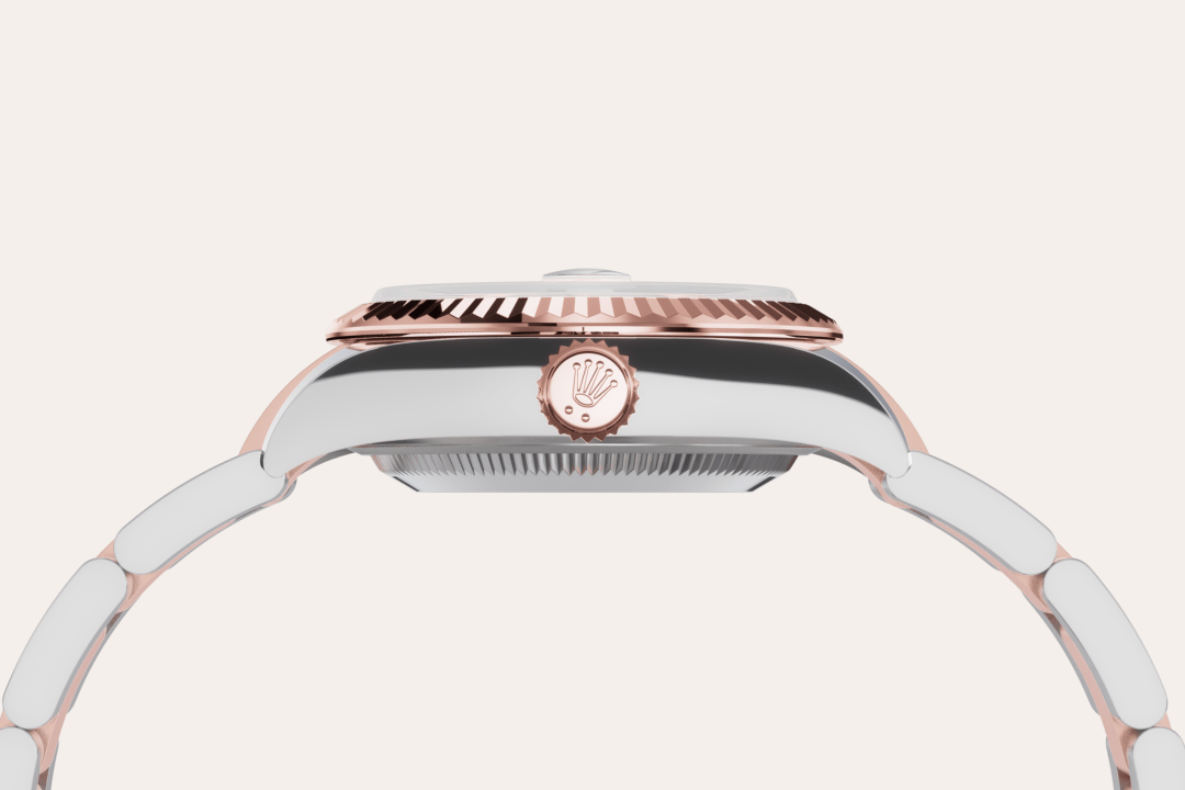 Rolex Lady-Datejust, Rolesor Everose (Kombination aus Edelstahl Oystersteel und Everose-Gold), M279171-0028 – Goldschmiede Hofacker – Detailansicht 14