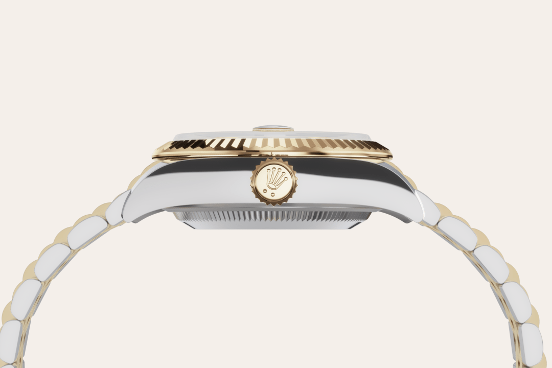 Rolex Lady-Datejust, Rolesor gelb (Kombination aus Edelstahl Oystersteel und Gelbgold), M279173-0007 – Goldschmiede Hofacker – Detailansicht 14