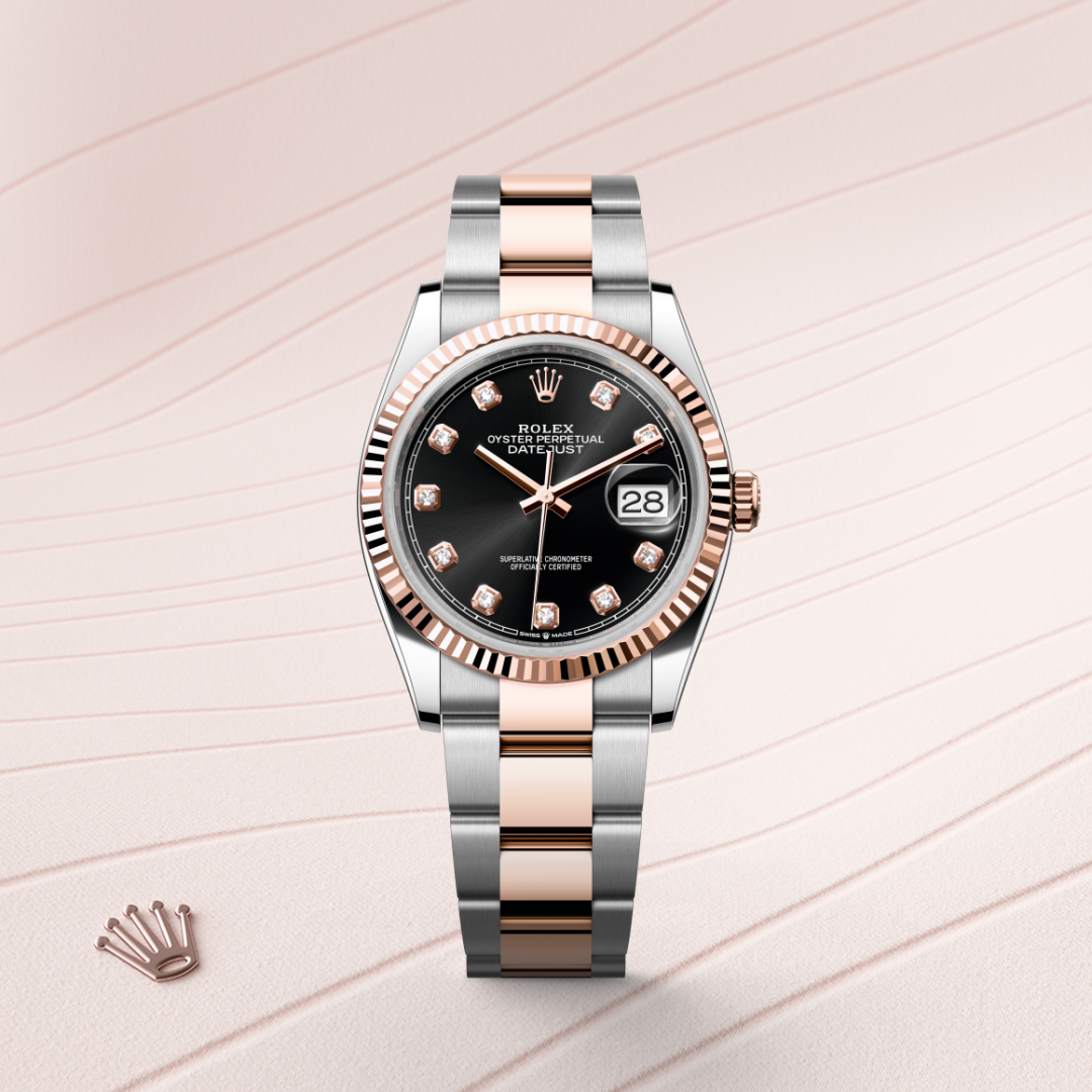 Rolex Datejust 36, Rolesor Everose (Kombination aus Edelstahl Oystersteel und Everose-Gold), M126231-0020 – Goldschmiede Hofacker – Detailansicht 8