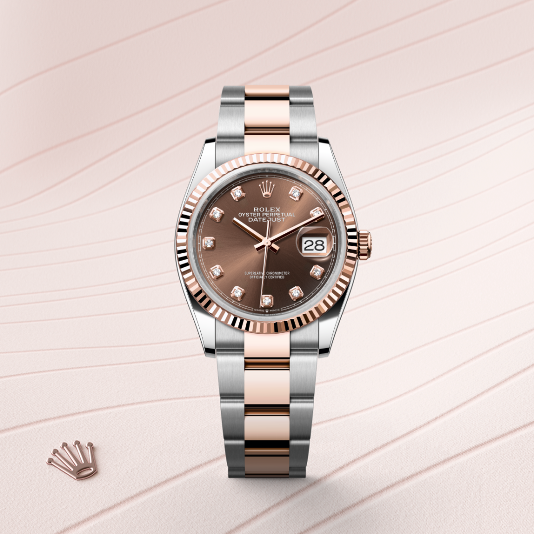 Rolex Datejust 36, Rolesor Everose (Kombination aus Edelstahl Oystersteel und Everose-Gold), M126231-0054 – Goldschmiede Hofacker – Detailansicht 8