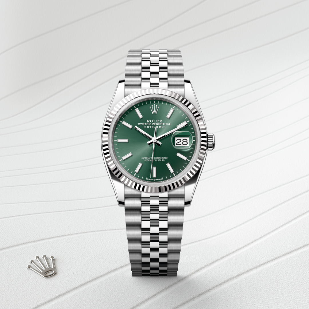Rolex Datejust 36, Rolesor weiß (Kombination aus Edelstahl Oystersteel und Weißgold), M126234-0051 – Goldschmiede Hofacker – Detailansicht 8