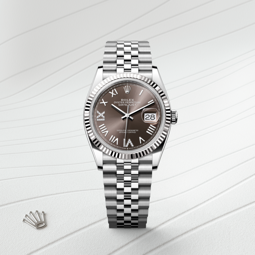 Rolex Datejust 36, Rolesor weiß (Kombination aus Edelstahl Oystersteel und Weißgold), M126234-0071 – Goldschmiede Hofacker – Detailansicht 8