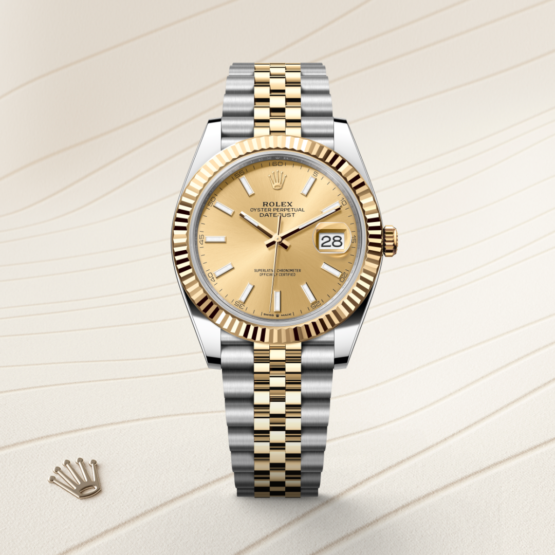 Rolex Datejust 41, Rolesor gelb (Kombination aus Edelstahl Oystersteel und Gelbgold), M126333-0010 – Goldschmiede Hofacker – Detailansicht 8