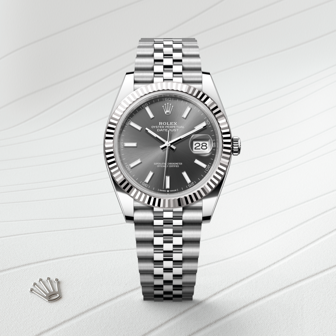 Rolex Datejust 41, Rolesor weiß (Kombination aus Edelstahl Oystersteel und Weißgold), M126334-0014 – Goldschmiede Hofacker – Detailansicht 8