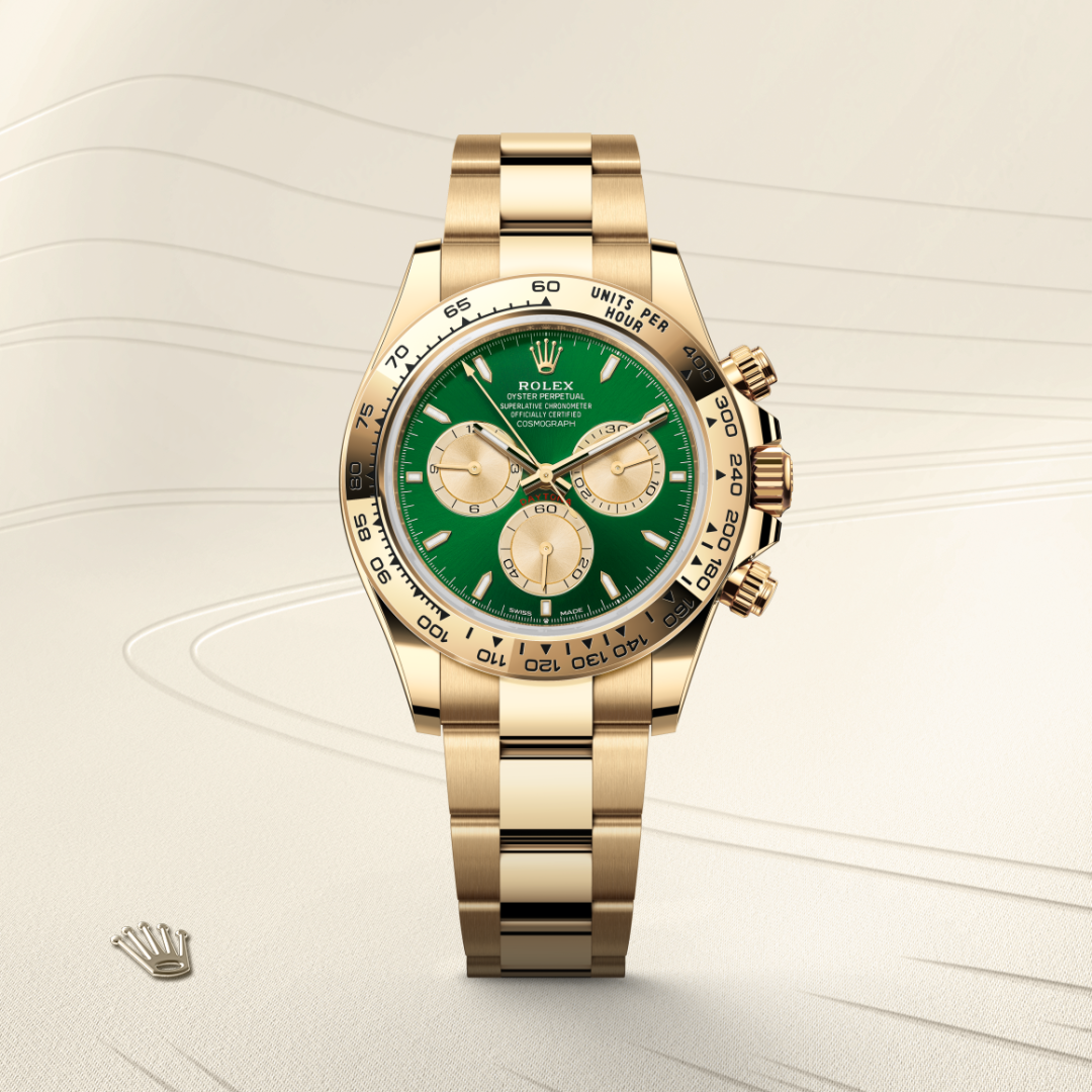 Rolex Cosmograph Daytona, 18 Karat Gelbgold, M126508-0008 – Goldschmiede Hofacker – Detailansicht 8