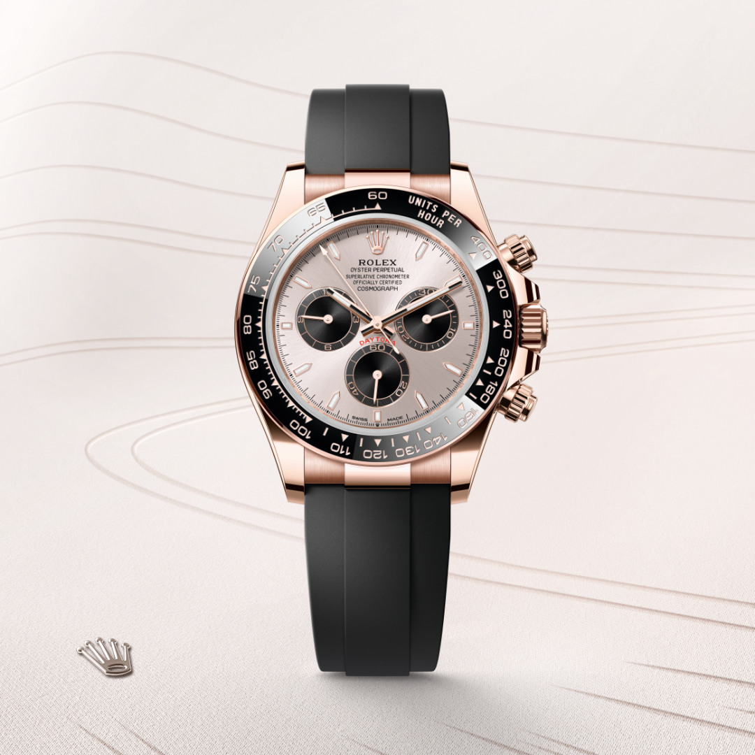 Rolex Cosmograph Daytona, 18 Karat Everose-Gold, M126515LN-0006 – Goldschmiede Hofacker – Detailansicht 8