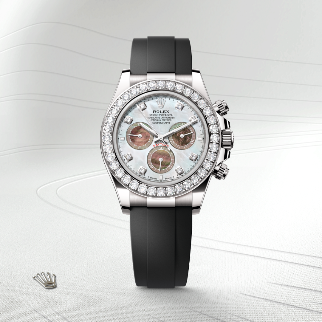 Rolex Cosmograph Daytona, 18 Karat Weißgold, M126589RBR-0001 – Goldschmiede Hofacker – Detailansicht 8