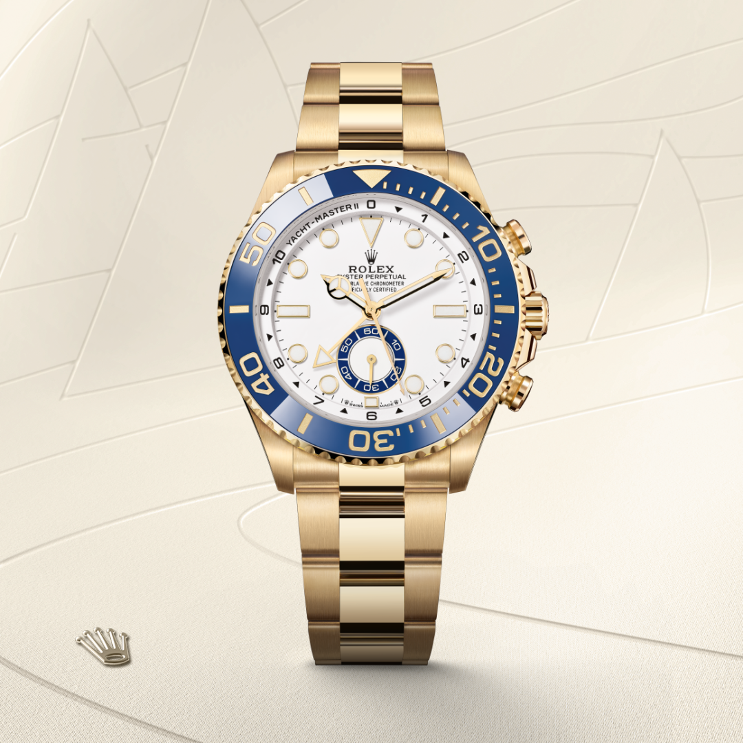 Rolex Yacht-Master II, 18 Karat Gelbgold, M126688-0001 – Goldschmiede Hofacker – Detailansicht 8
