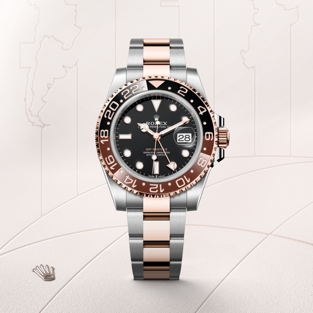 Rolex GMT-Master II, Rolesor Everose (Kombination aus Edelstahl Oystersteel und Everose-Gold), M126711CHNR-0002 – Goldschmiede Hofacker – Detailansicht 8