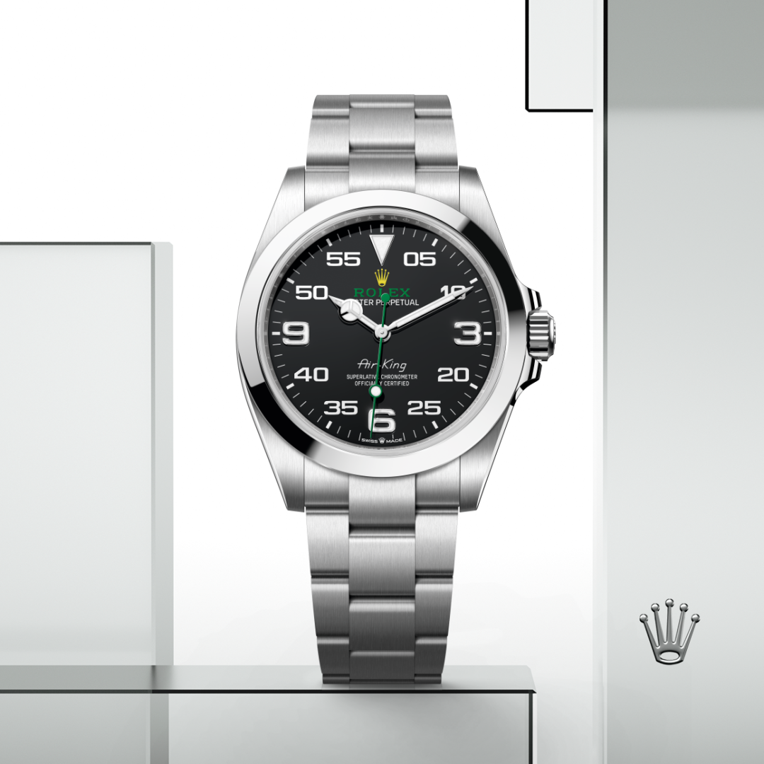 Rolex Air-King, Edelstahl Oystersteel, M126900-0001 – Goldschmiede Hofacker – Detailansicht 8