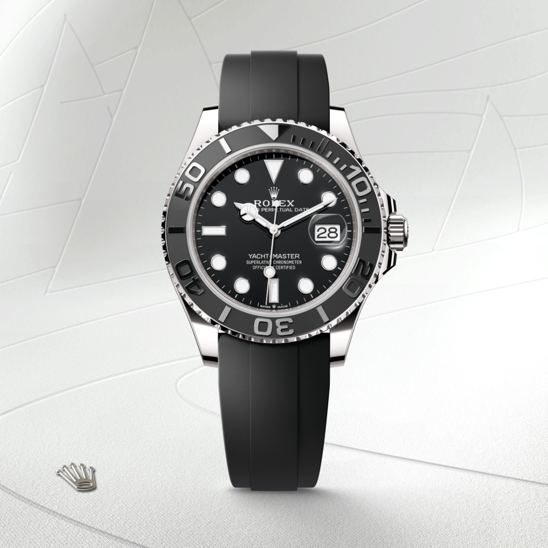 Rolex Yacht-Master 42, 18 Karat Weißgold, M226659-0002 – Goldschmiede Hofacker – Detailansicht 8