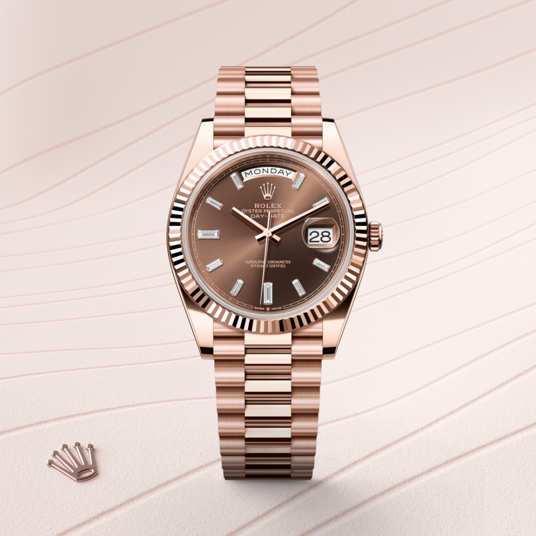 Rolex Day-Date 40, 18 Karat Everose-Gold, M228235-0003 – Goldschmiede Hofacker – Detailansicht 8
