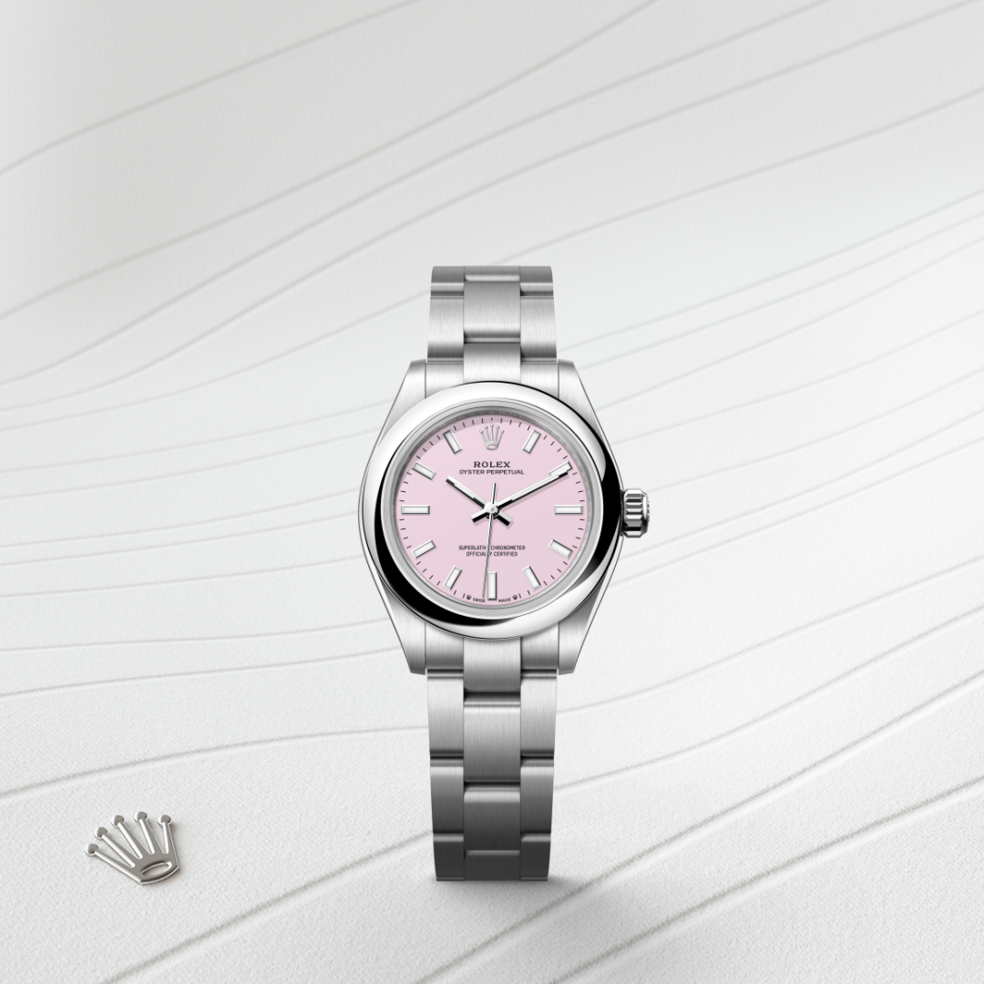 Rolex Oyster Perpetual 28, Edelstahl Oystersteel, M276200-0009 – Goldschmiede Hofacker – Detailansicht 8