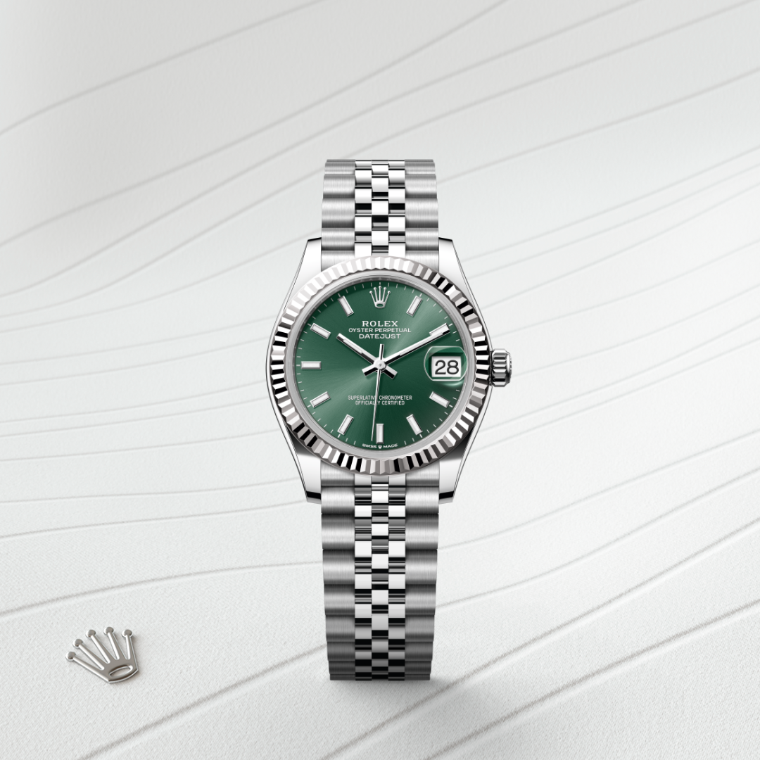 Rolex Datejust 31, Rolesor weiß (Kombination aus Edelstahl Oystersteel und Weißgold), M278274-0018 – Goldschmiede Hofacker – Detailansicht 8