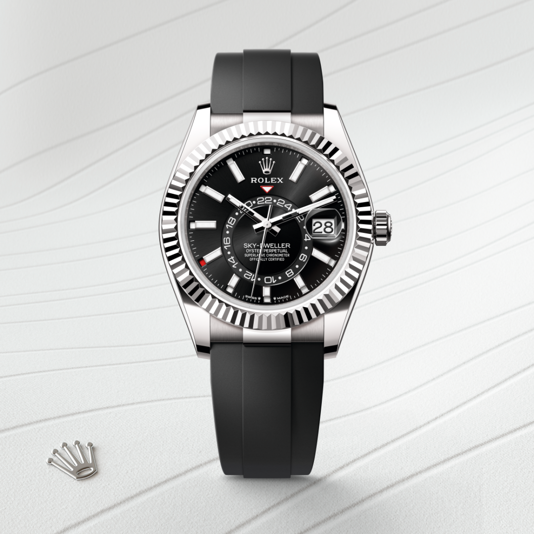 Rolex Sky-Dweller, 18 Karat Weißgold, M336239-0002 – Goldschmiede Hofacker – Detailansicht 8