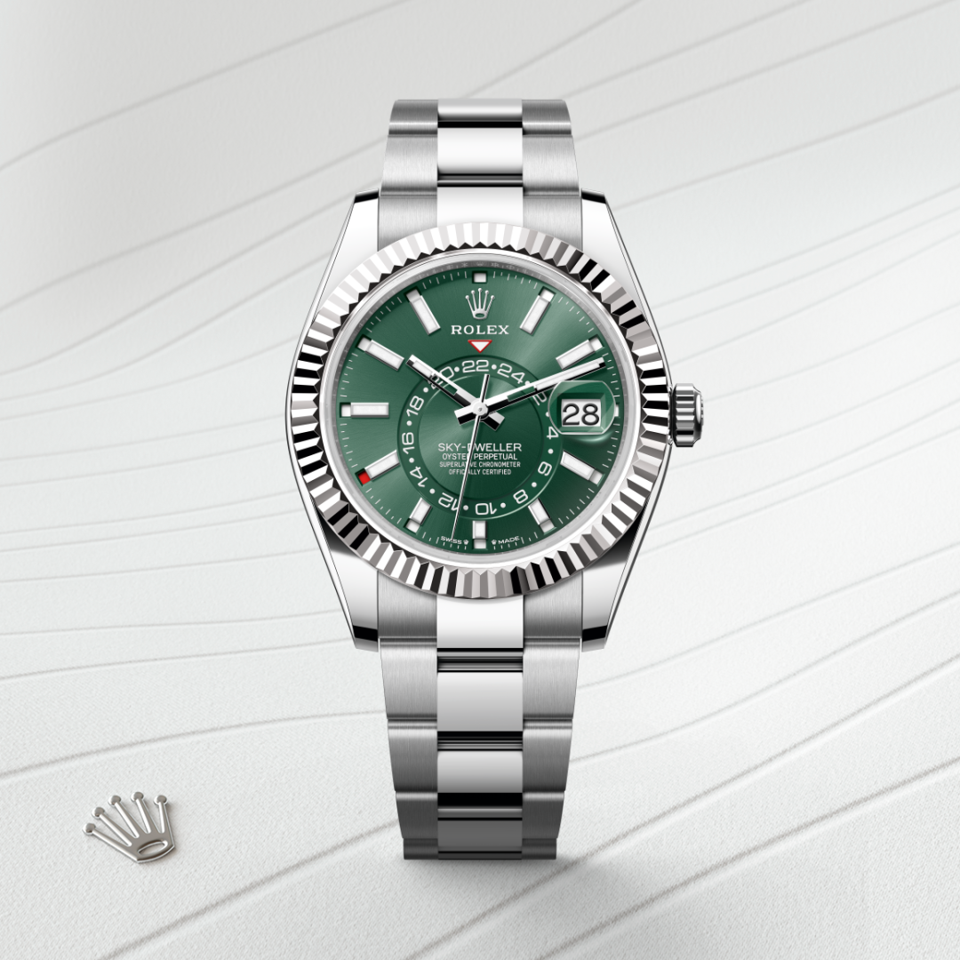 Rolex Sky-Dweller, Rolesor weiß (Kombination aus Edelstahl Oystersteel und Weißgold), M336934-0001 – Goldschmiede Hofacker – Detailansicht 8
