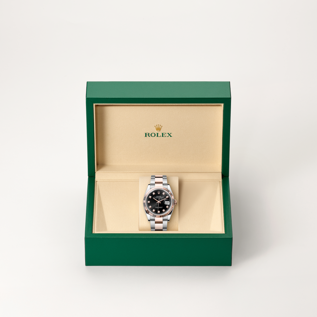 Rolex Datejust 36, Rolesor Everose (Kombination aus Edelstahl Oystersteel und Everose-Gold), M126231-0020 – Goldschmiede Hofacker – Detailansicht 9